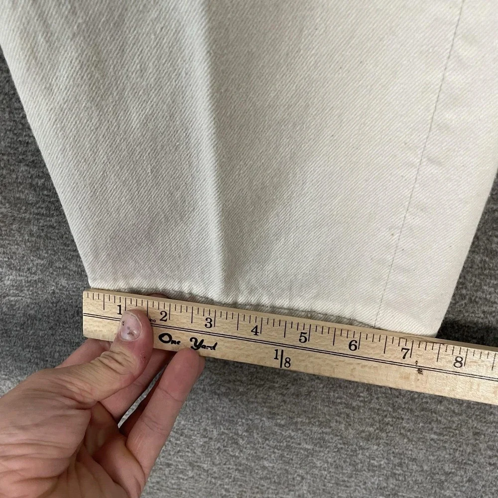Vintage Levis 501 Jeans Mens 32x30 White Button Fly Straight Leg Made USA 90s
